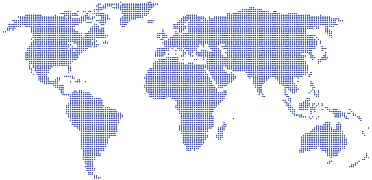 World map showing geographical locations